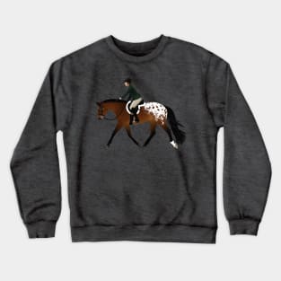 Appaloosa Horse and Rider - Equine Rampaige Crewneck Sweatshirt